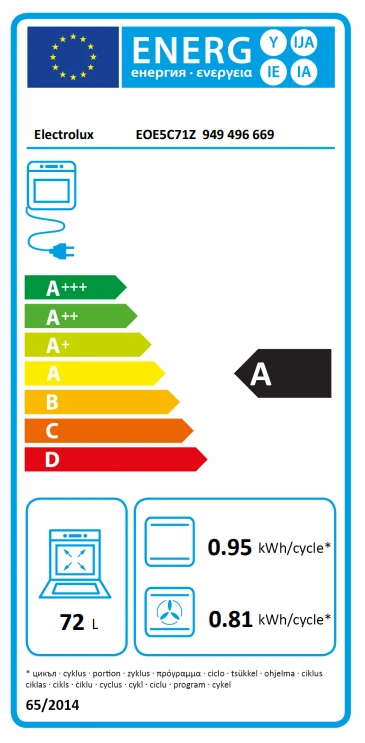 Montuojama orkaitė su katalitinėmis sienelėmis Electrolux EOE5C71Z