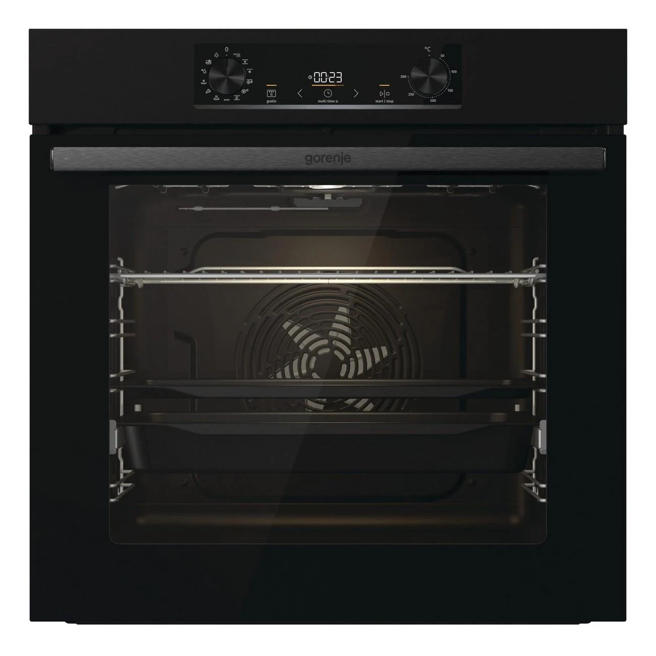 Gorenje | Orkaitė | BOS6737E06B | 77 L | Daugiafunkcis | EcoClean | Mechaninis valdymas | Garų funkcija | Konvekcija | Aukštis 59,5 cm | Plotis 59,5 cm | Juodas