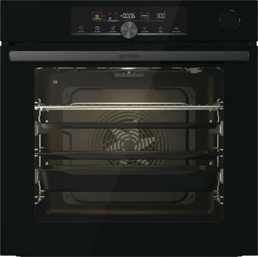 Gorenje | Orkaitė | BSA6747A04BG | 77 L | Daugiafunkcis | EcoClean | Mechaninis valdymas | Garų funkcija | Konvekcija | Aukštis 59,5 cm | Plotis 59,5 cm | Juodas