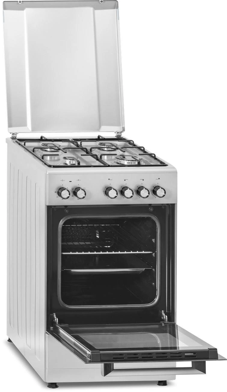 Viryklė Simfer | Cooker | 5405SERGG | Hob type Gas | Oven type Electric | Nerūdijantis plienas | Plotis 50 cm | Electronic ignition | Gylis 60 cm | 43 L