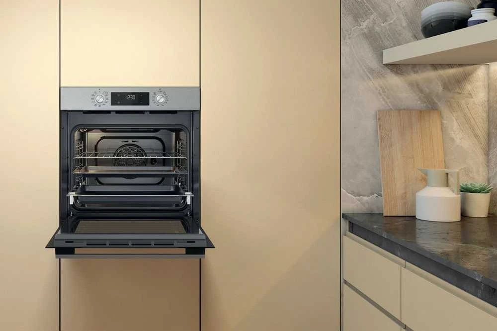 WHIRLPOOL orkaitė OMK58HU1X, plotis 60 cm, energijos klasė A+, nerūdijantis plienas