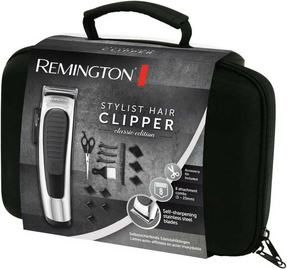 Remington HC450 plaukų kirpimo mašinėlė Juoda, Nerūdijančiojo plieno