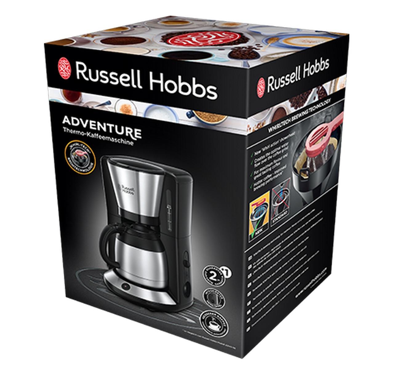 Kavos aparatas Lašelinis Russell Hobbs Adventure 24020-56 Sidabrinė