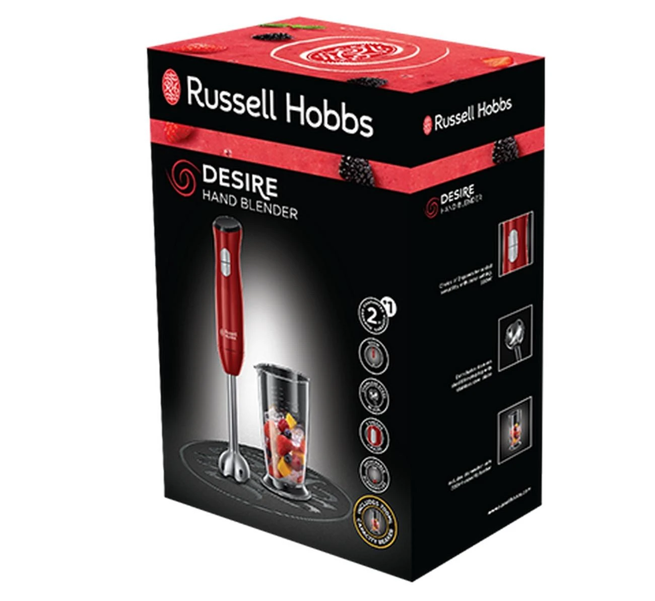 Rankinis trintuvas Russell Hobbs 24690-56 Desire | 500W | Raudonas