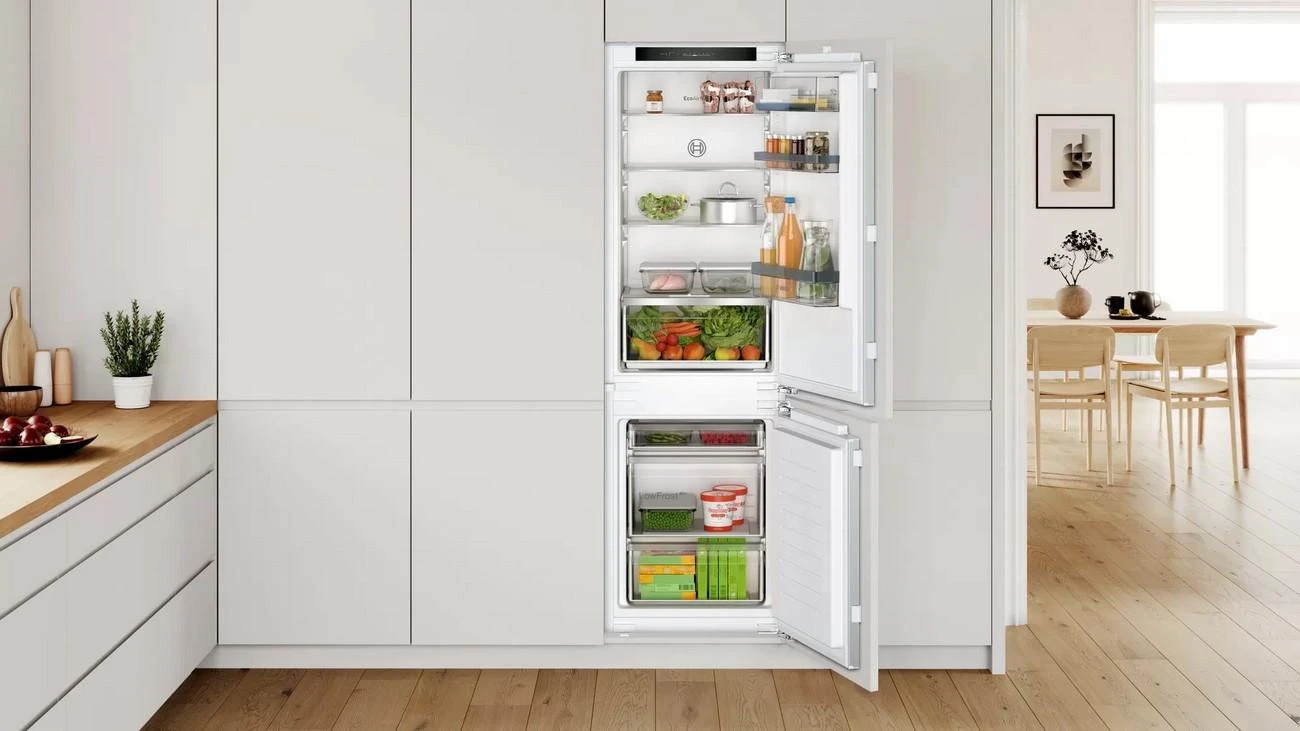 Įmontuojamas šaldytuvas Bosch KIV86VFE1 4 serija, Baltos spalvos