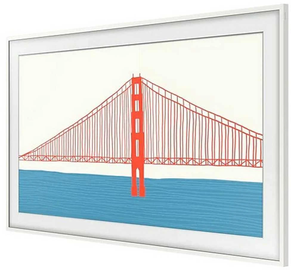 SAMSUNG Frame 50 Baltas Modern 2021 90 degree square