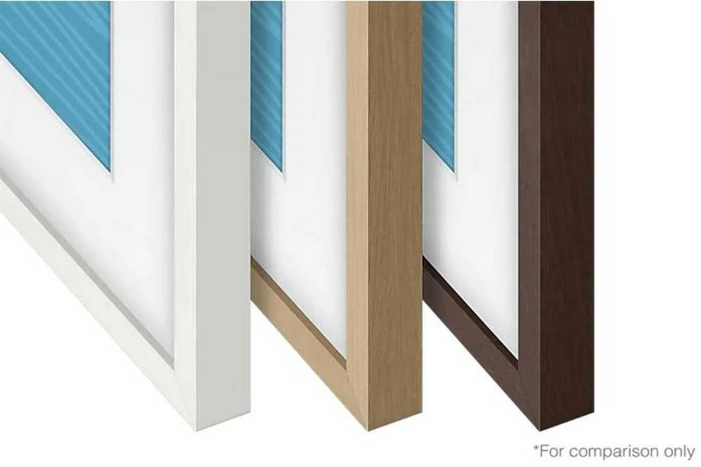 SAMSUNG Frame 55 Baltas Nuožulnus 2021 45 laipsnių įpjovimas viduje