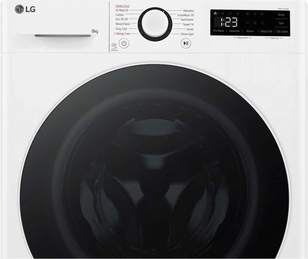 LG Skalbimo mašina F2WR508S0W, 8 kg, 1200 aps/min, A klasės, Balta