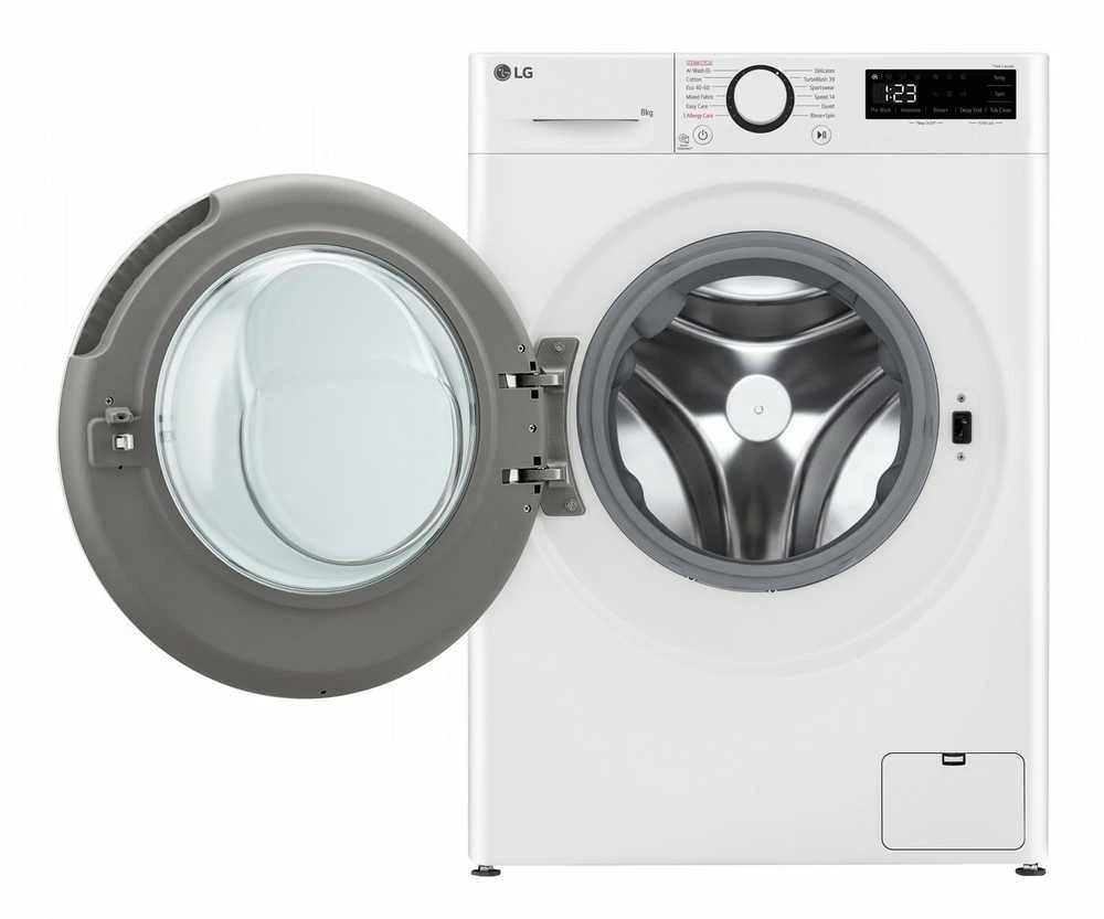 LG Skalbimo mašina F2WR508S0W, 8 kg, 1200 aps/min, A klasės, Balta
