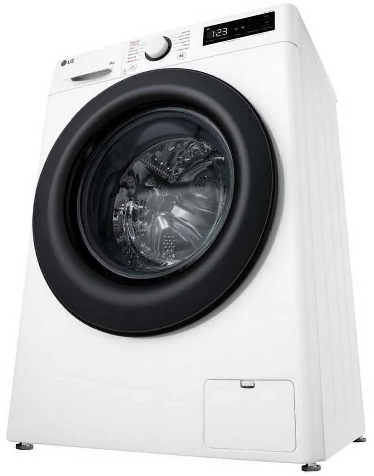 LG | Skalbimo mašina | F2WR508SWW | Energy efficiency class A | Front loading | Skalbimo talpa 8kg | 1200 RPM | Gylis 47.5 cm | Plotis 60 cm | Ekranas | LED | Steam function | Direct drive | Baltas