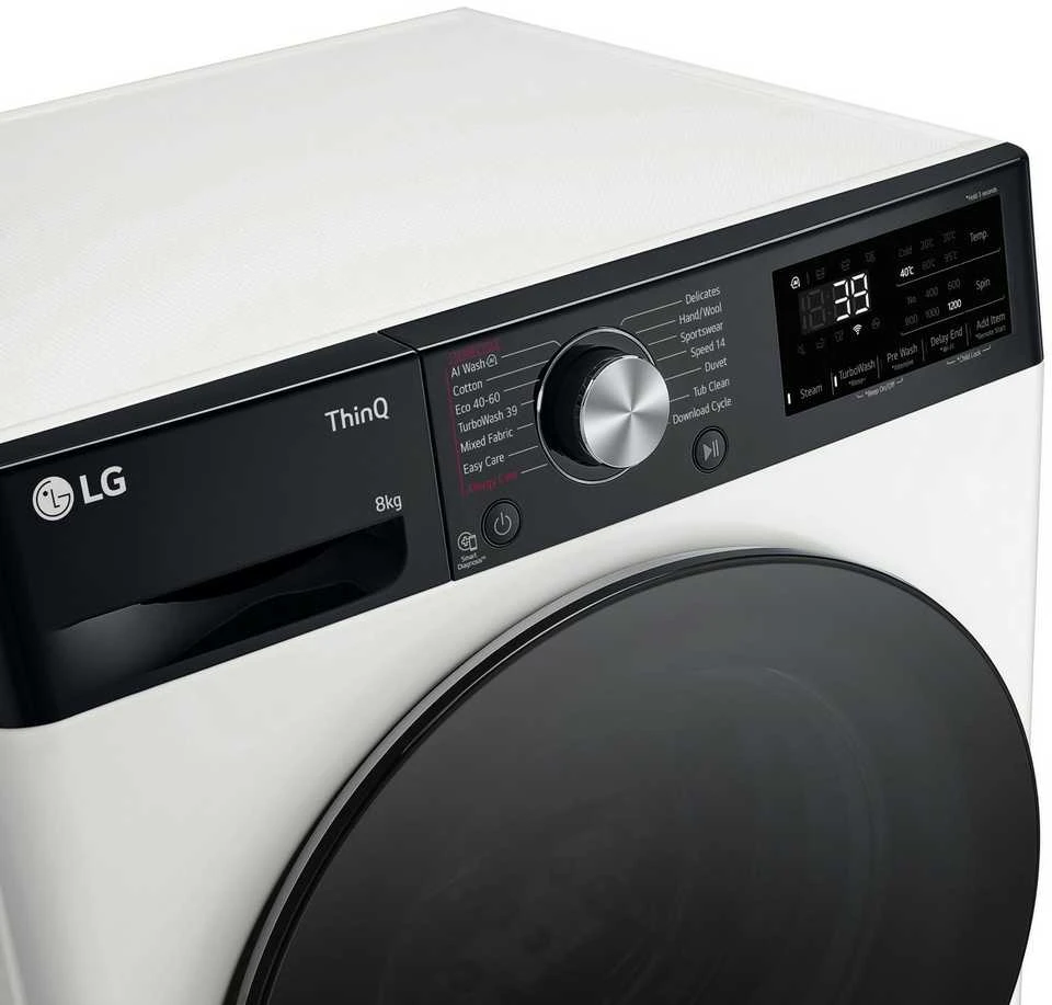 Skalbimo mašina LG F2WR708S2H 8kg. 47,5cm gylio
