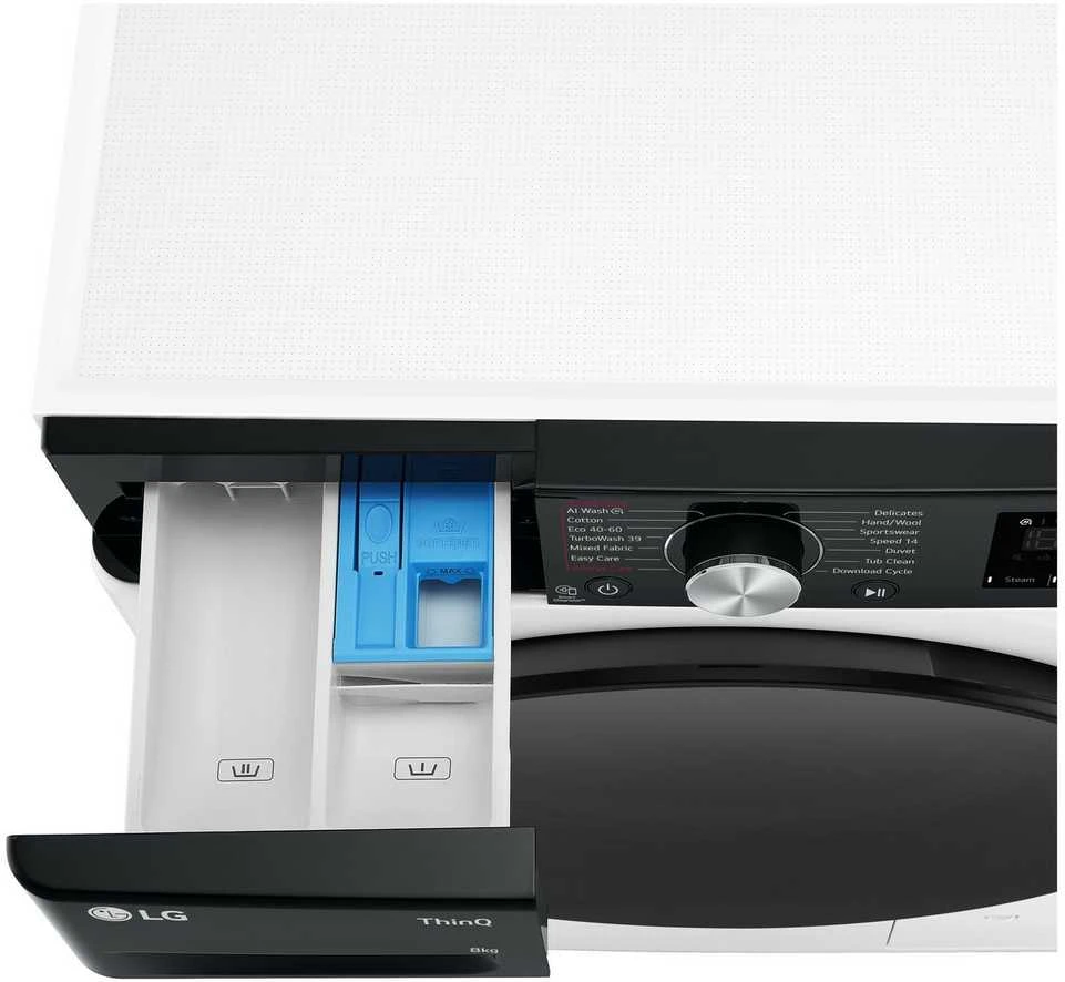 Skalbimo mašina LG F2WR708S2H 8kg. 47,5cm gylio