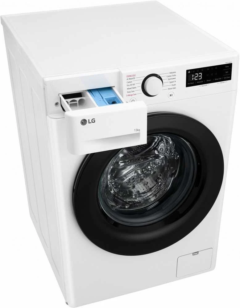 LG | Skalbimo mašina | F4WR513SBW | Energy efficiency class A-10% | Front loading | Skalbimo talpa 13 kg | 1400 RPM | Gylis 61.5 cm | Plotis 60 cm | LED | Direct drive | Baltas