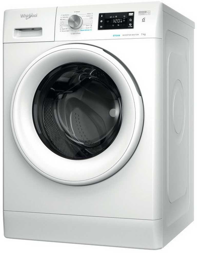 WHIRLPOOL Skalbimo mašina FFB 7259 WV EE, 7kg, 1200 rpm, Energy class B, Gylis 57.5 cm, Steam refresh, Inverter motor