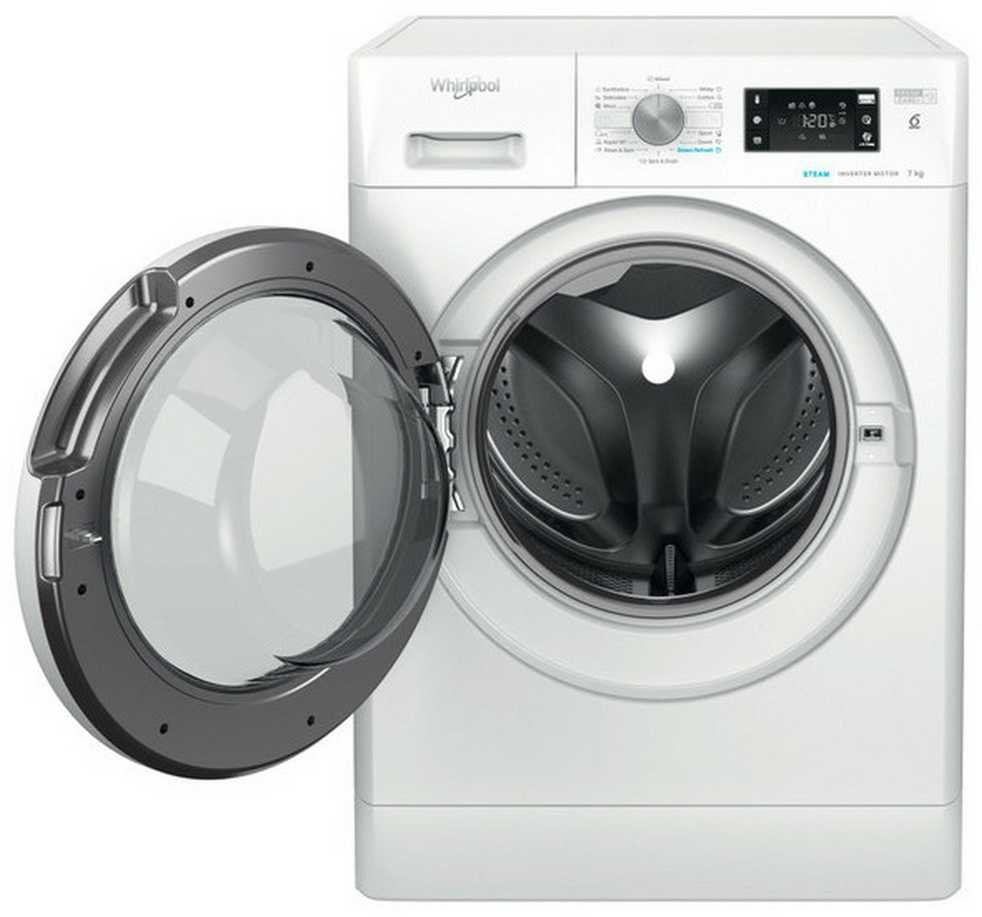 WHIRLPOOL Skalbimo mašina FFB 7259 WV EE, 7kg, 1200 rpm, Energy class B, Gylis 57.5 cm, Steam refresh, Inverter motor