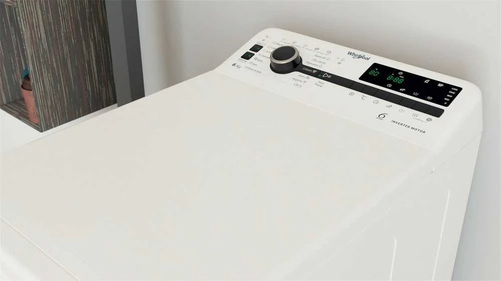 Whirlpool Skalbimo mašina | TDLRB 6251BS EU | Energy efficiency class B | Top loading | Skalbimo talpa 6kg | 1200 RPM | Gylis 60 cm | Plotis 40 cm | LED | Baltas