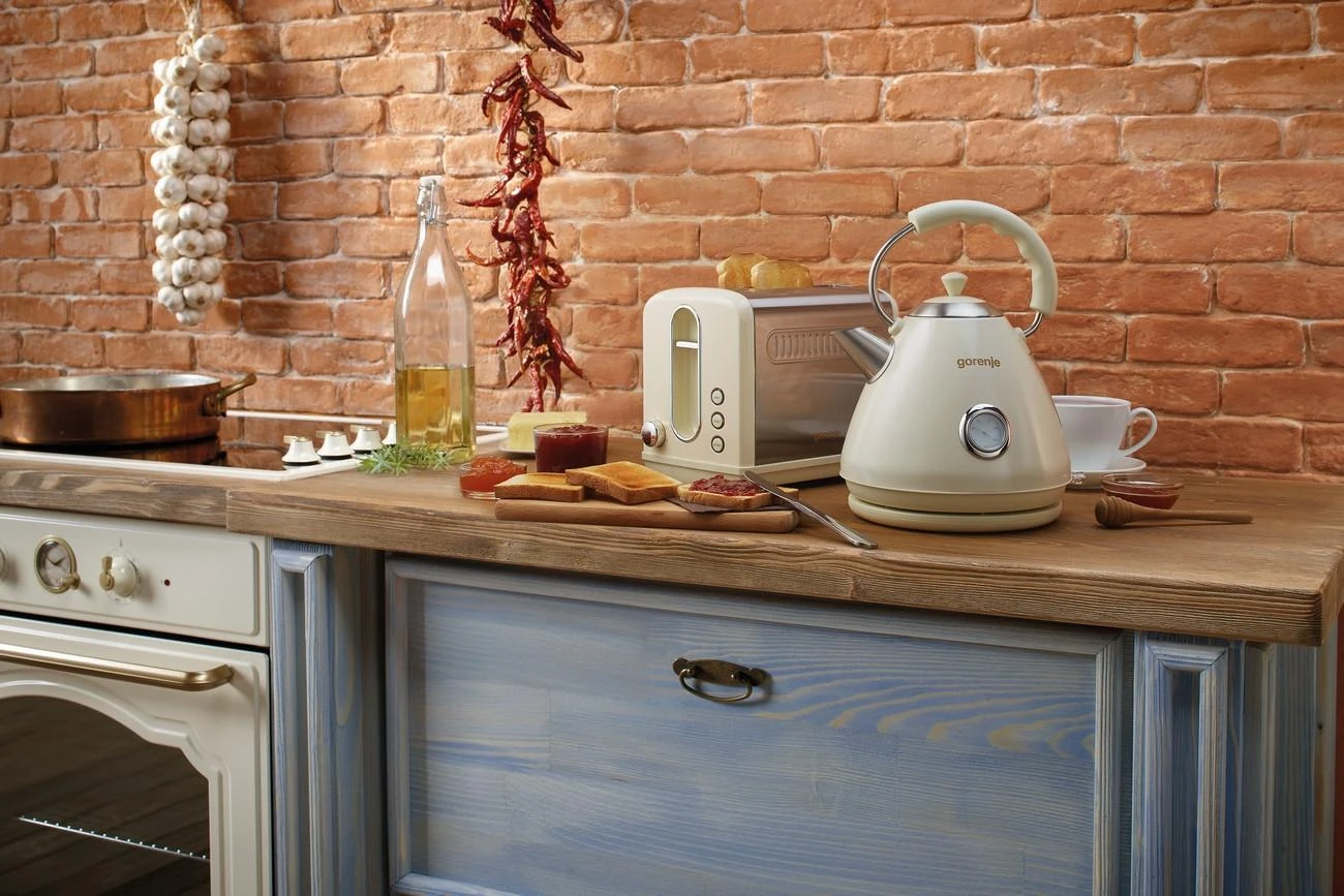 Skrudintuvas Gorenje Toaster T1100CLI rusvai gelsvas/ nerūdijantis plienas, Plastikas, metalas, 1100 W, Lizdų skaičius 2, Galios lygių skaičius 6,