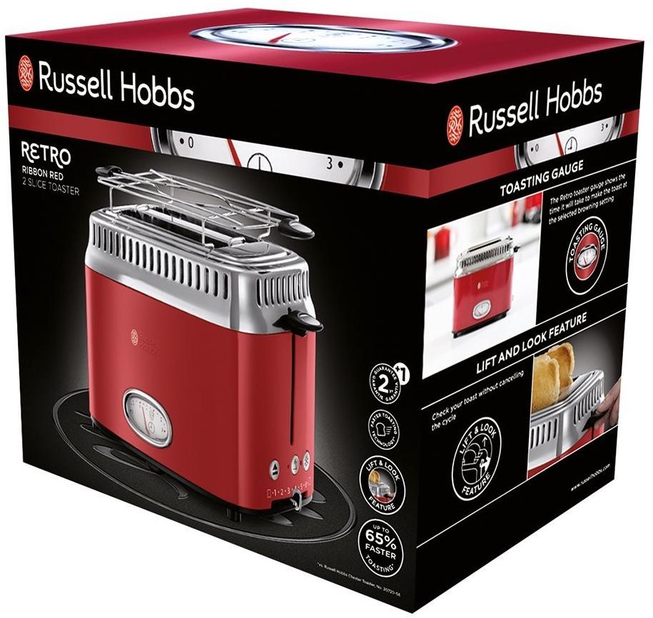 Russell Hobbs skrudintuvas Russel Hobbs Retro 21680-56 (1200 W, raudona spalva)