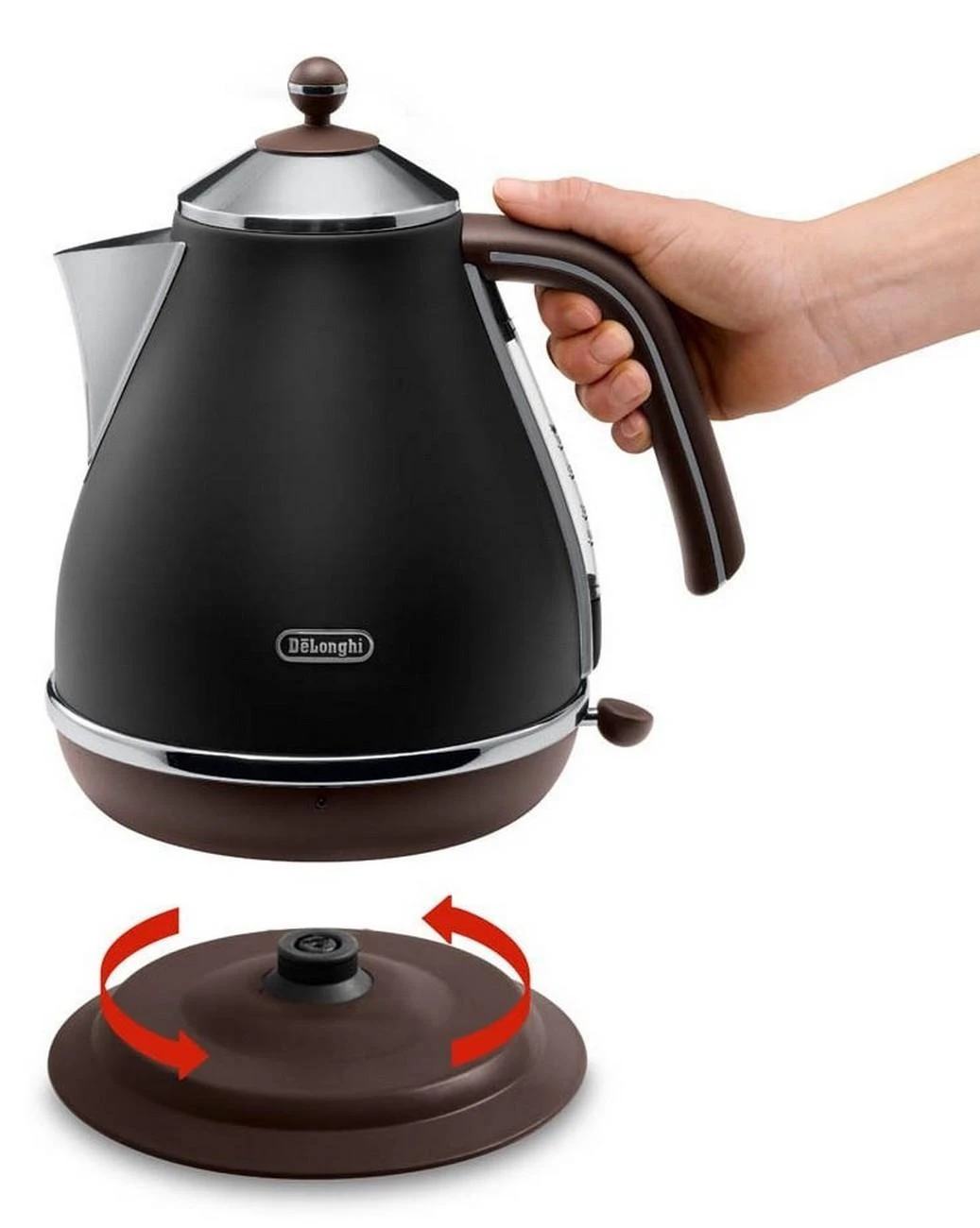 Elektrinis virdulys De’Longhi Icona Vintage KBOV2001BK, 1.7L, 2000W, juodas