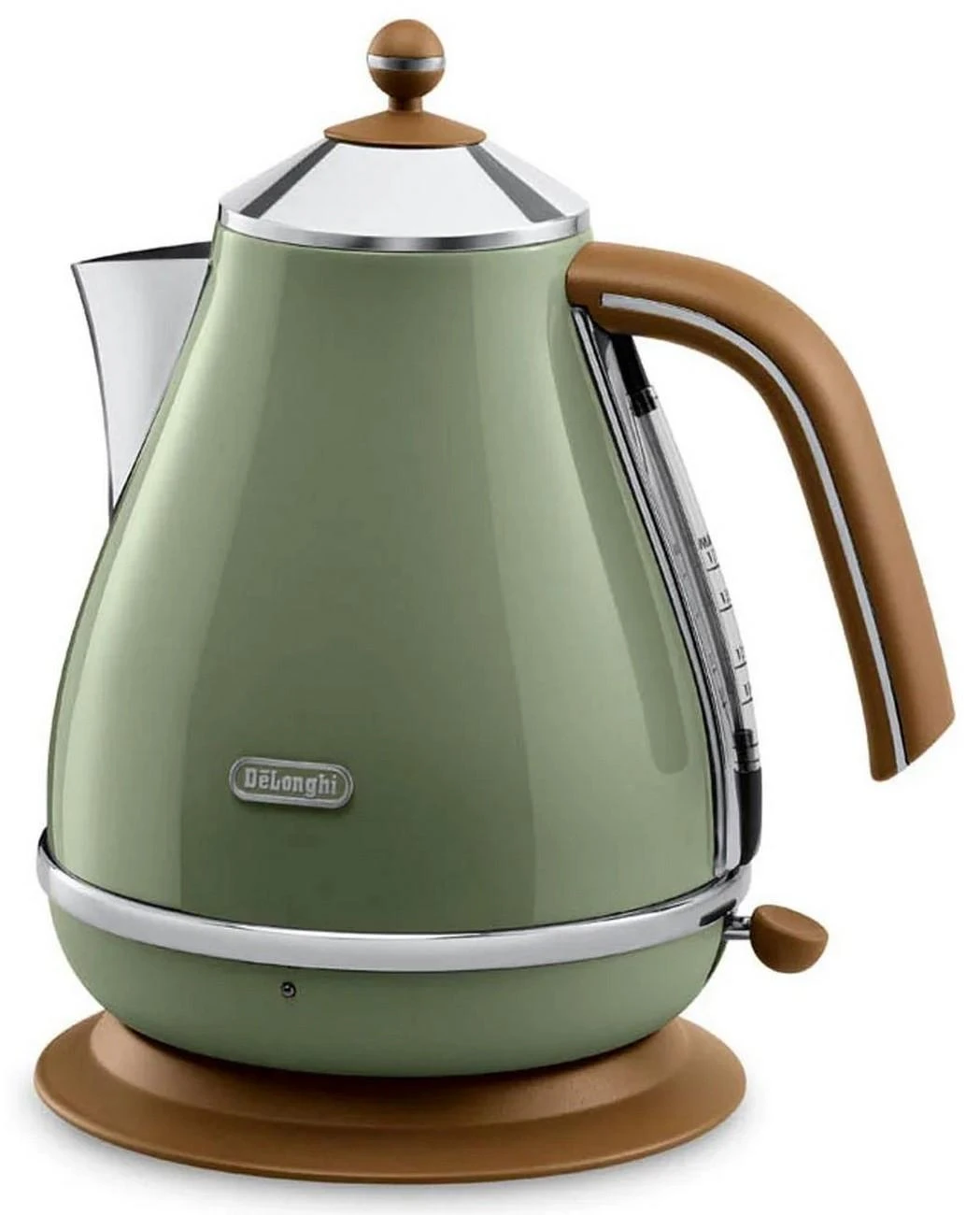 DELONGHI Icona Vintage Virdulys KBOV 2001.GR, 1,7L, 2000W, Nerūdijantis plienas, Žalias/Brown