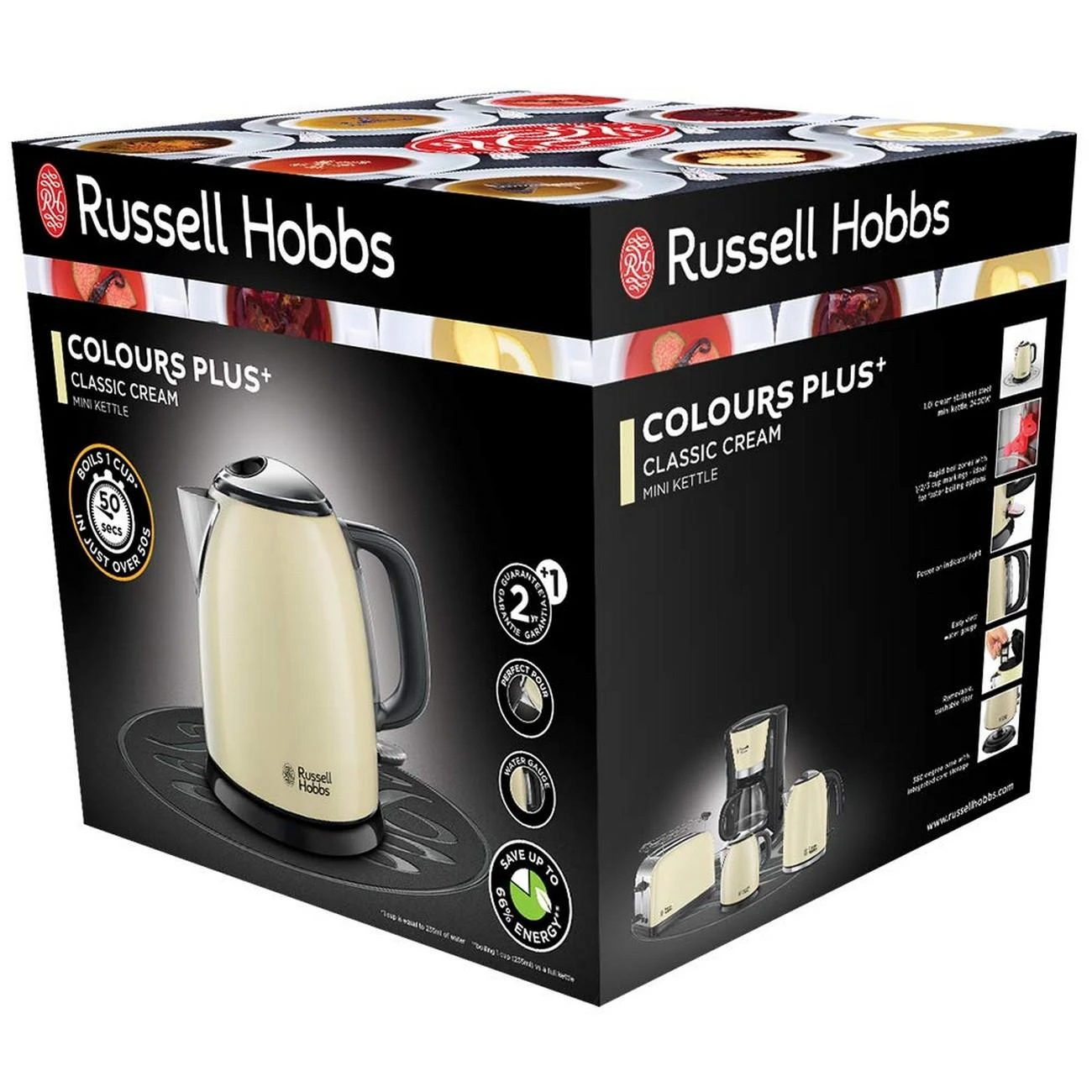 RUSSEL 24994-70 Elektrinis virdulys Russell Hobbs 24994-70 Colors Plus Mini | 1l grietinėlės