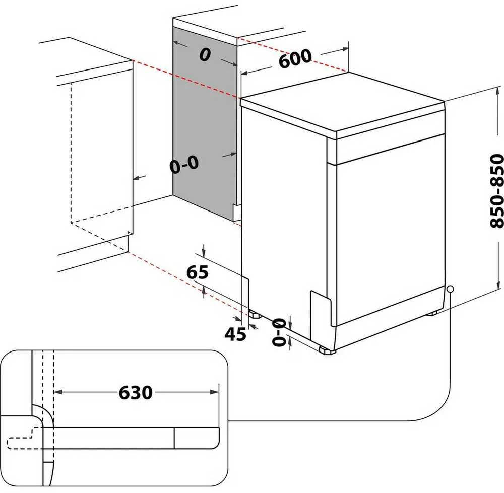 Indaplovė Whirlpool W7F HP43 X