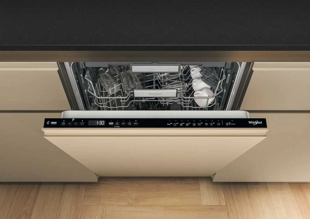 Whirlpool Indaplovė | W7I HP42 L | Built-in | Plotis 59.8 cm | Number of place settings 15 | Number of programs 10 | Energy efficiency class C | Ekranas | Juodas