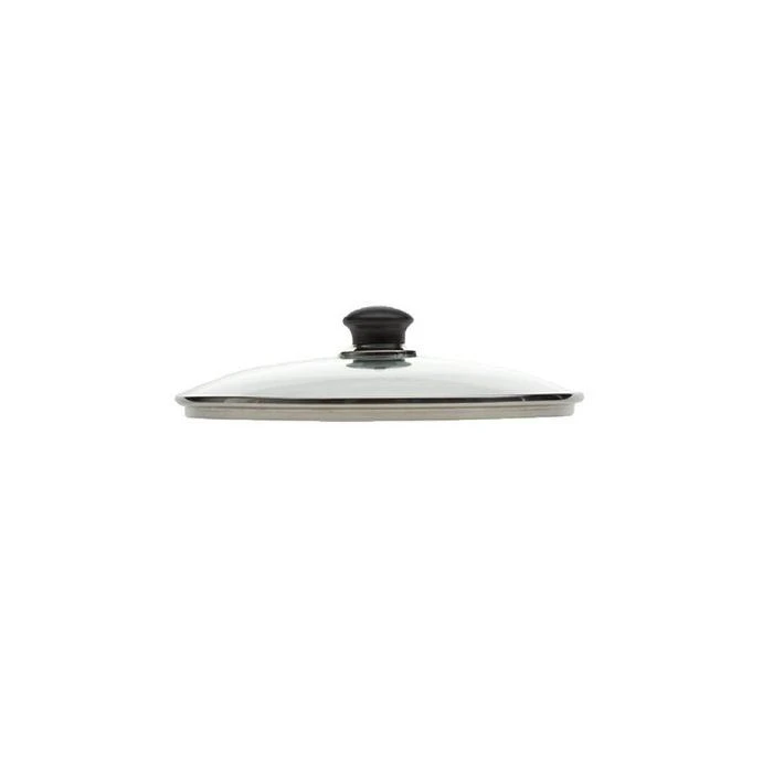 Ballarini stiklinis dangtis 16 cm su juoda rankenėle