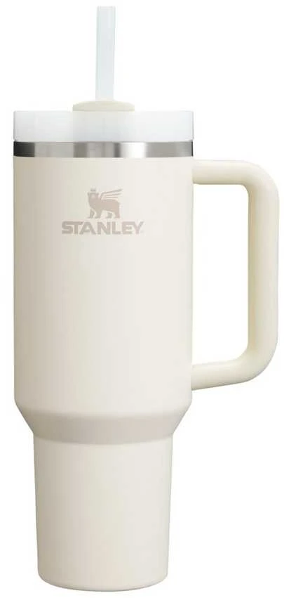 Gertuvė Stanley The Quencher H2.0 Flowstate™ Tumbler | 1,18 L | Kreminė | Su šiaudeliu