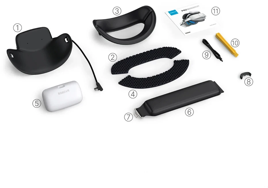 BOBOVR P4U Baterija Relief Strap for Pico 4 Ultra/Ultra Enterprise [10000mAh]. (Pažeista pakuotė)