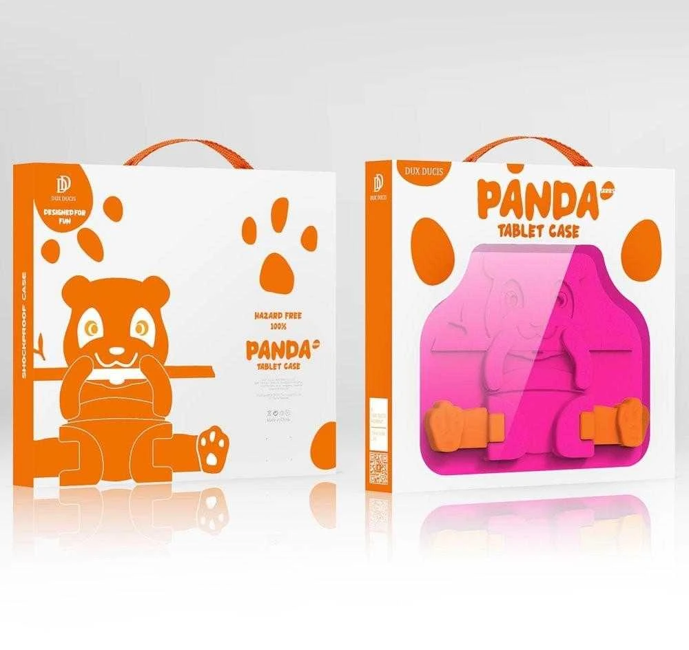 Dėklas Dux Ducis Panda Samsung X200/X205 Tab A8 10.5 2021 rožinis