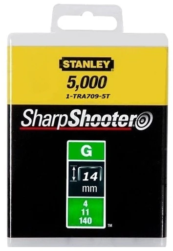 140 G tipo kab. „STANLEY“ 5000 vnt. 14 mm
