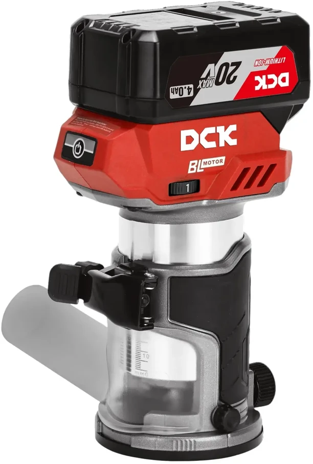 Akumuliatorinė bešepetėlinė freza 20V MAX, KDMP6Z, DCK ( be baterijos ir įkroviklio)
