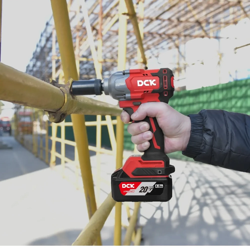 Akumuliatorinis bešepetėlinis smūginis veržliasukis 488 Nm. 20V, KDPB488EK, DCK (2x4,0Ah akumuliatorius, įkroviklis)