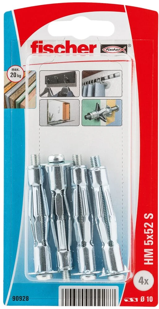 Ankeris Fischer, GKP 5x52, 4 vnt.