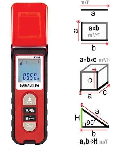 Atstumų matuoklis „KAPRO" 30 m