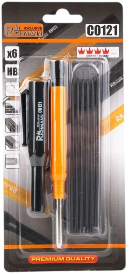 Automatinis staliaus pieštukas, 6 papild, HB, RICHMANN