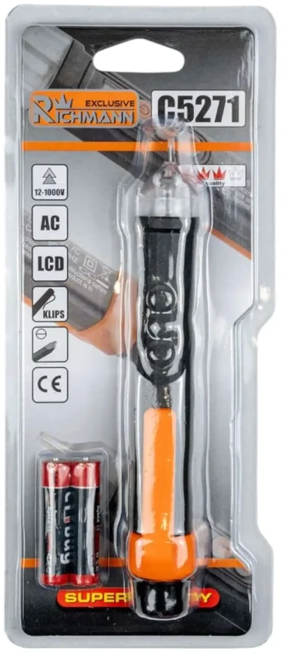 Bekontaktis įtampos detektorius 12–1000V RICHMANN