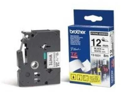 Brother | TZe-421 Laminated Tape | Juodas on Raudona | TZe | 8 m | 9 cm