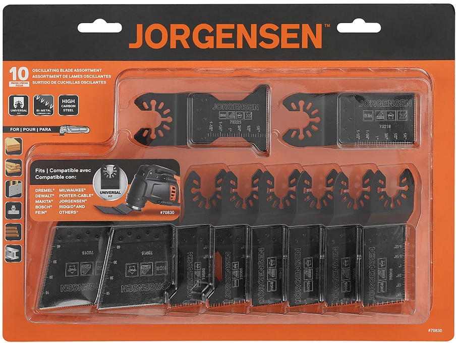 Daugiafunkcinio įrankio geležčių rinkinys, Pony Jorgensen, 10 vnt.
