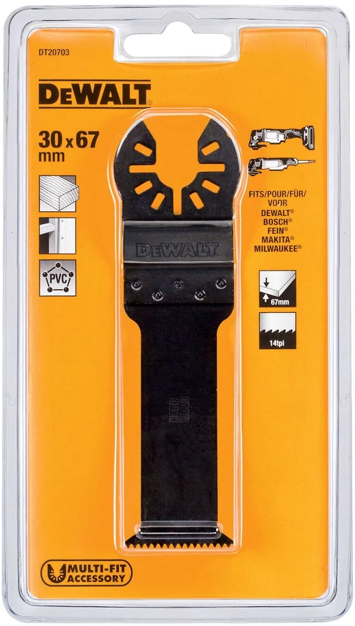 DEWALT BRZESZCZOT DO NARZĘDZIA WIELOFUNKCYJNEGO DO DREWNA 31 x 67mm
