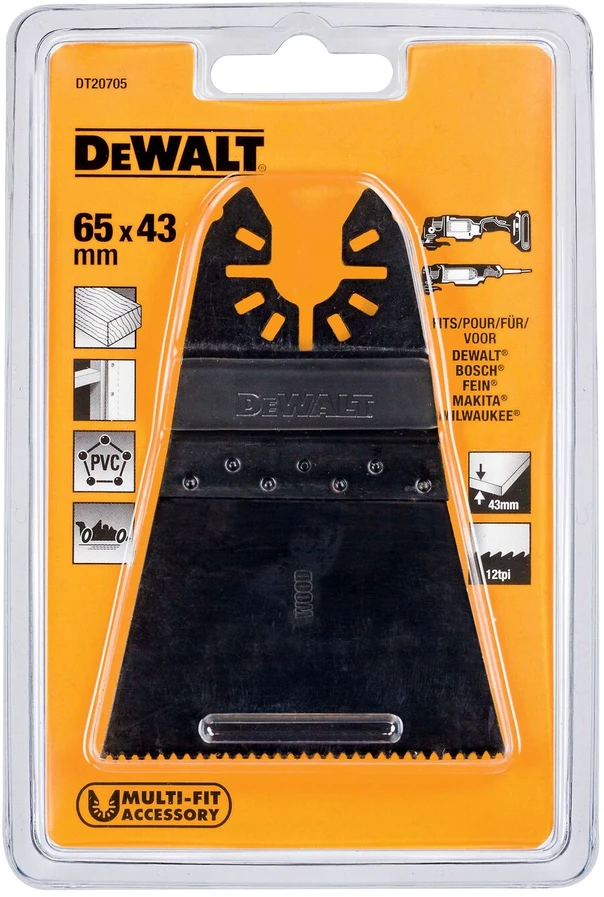 DEWALT BRZESZCZOT DO DREWNA 66x43mm SZYBKIE CIĘCIE, DO NARZĘDZIA WIELOFUNKCYJNEGO