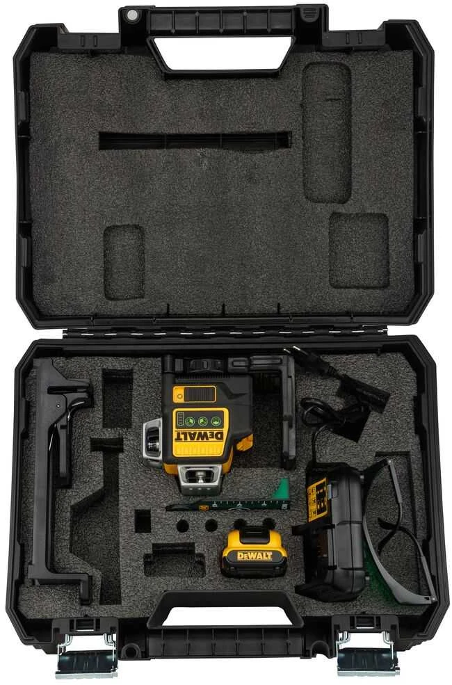 Dewalt kryžminių linijų lazeris DCE089D1G-QW, žalias