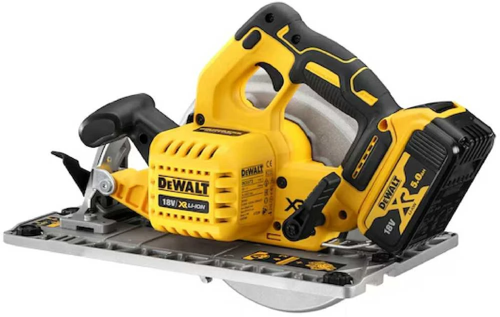 DeWALT diskinis pjūklas DCS572NT, 18V, 184mm, TSTAK, be akumuliatoriaus ir kroviklio