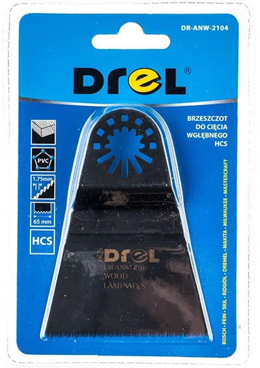 Drel Daugiafunkcinio įrankio geležtė medžiui/laminatui HCS 65 mm.