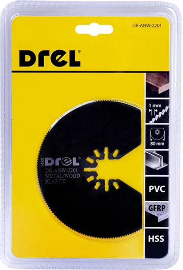 Drel Daugiafunkcinio įrankio geležtė medžiui/metalui HSS 80 mm.