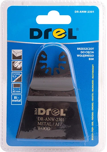 Drel Daugiafunkcinio įrankio geležtė metalui Bi-Metal 65 mm.
