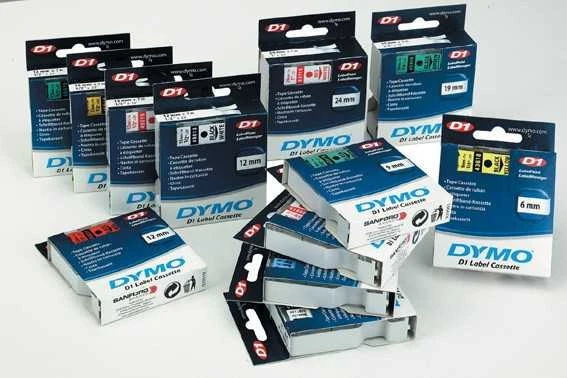 Juostelė DYMO D1 9mm x 7m, juoda ant geltono / S0720730 40918