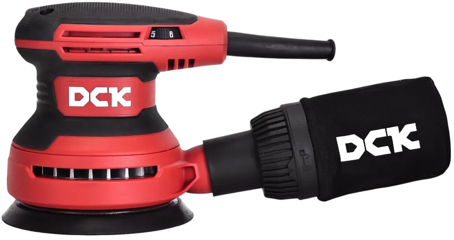 Elektrinis ekscentrinis šlifuoklis 125mm, 380W, KSA02-125, DCK