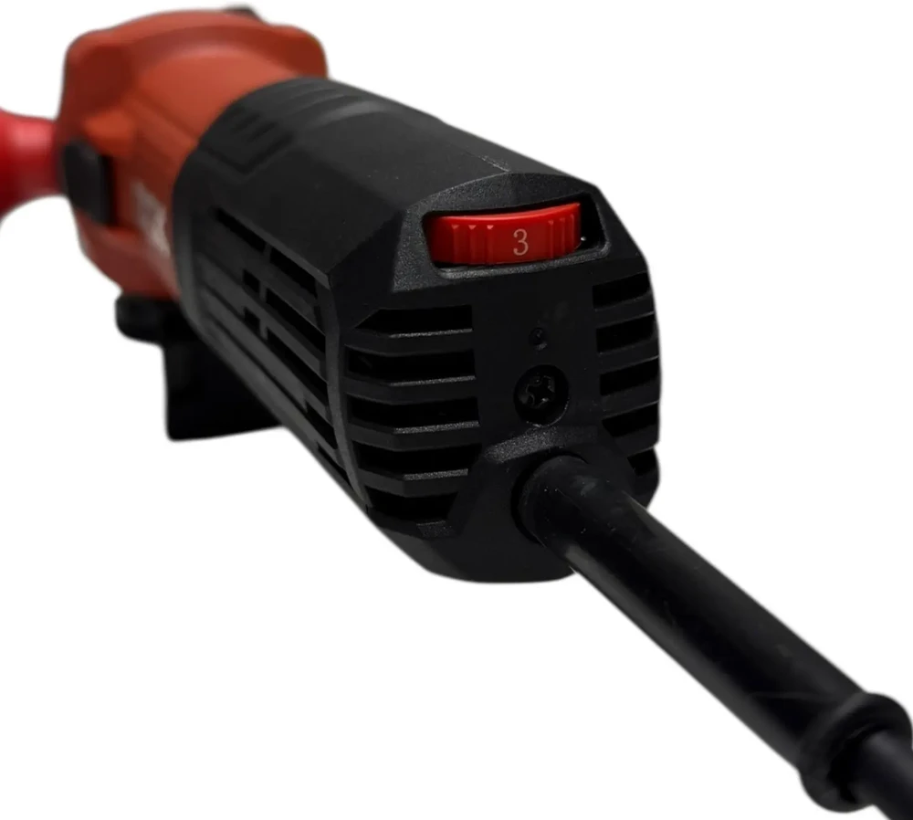 Elektrinis kampinis šlifuoklis reguliuojamomis apsukomis 125mm, 1400W, KAG1400-125E, DCK